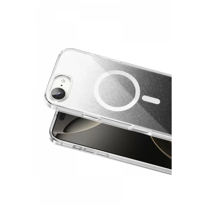 Mey İthalat®   iPhone 17E Sora Simli Magsafe Kapak - Siyah