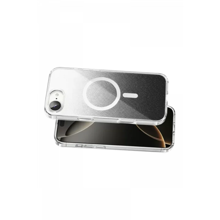 Mey İthalat®   iPhone 17E Sora Simli Magsafe Kapak - Siyah