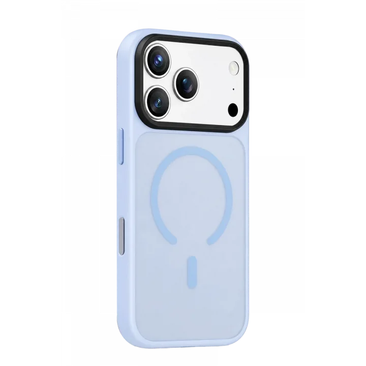 Mey İthalat®   iPhone 18 Pro Max Megane Magsafe Kapak - Sierra Blue