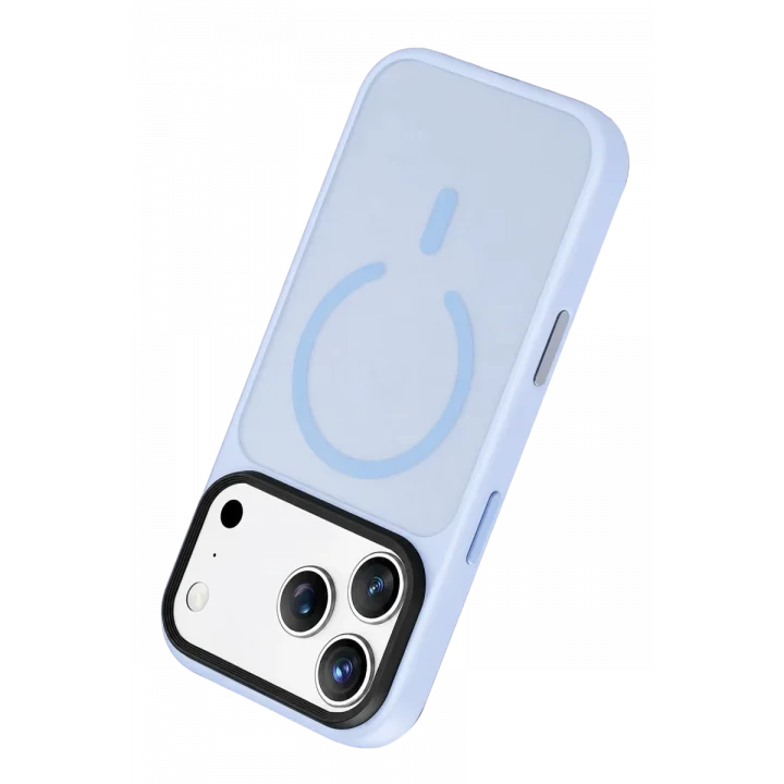 Mey İthalat®   iPhone 18 Pro Max Megane Magsafe Kapak - Sierra Blue