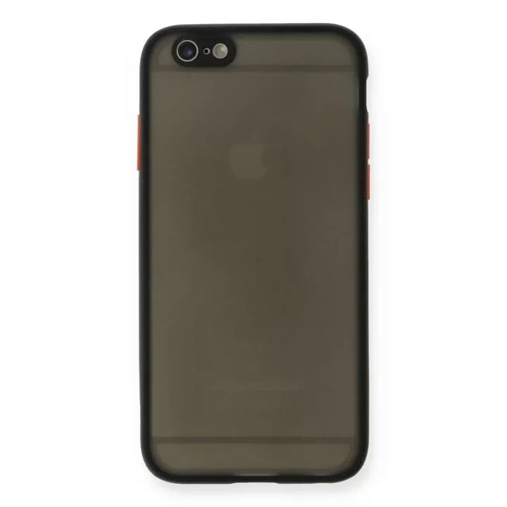 Mey İthalat®   iPhone 6 Kılıf Montreal Silikon Kapak - Siyah