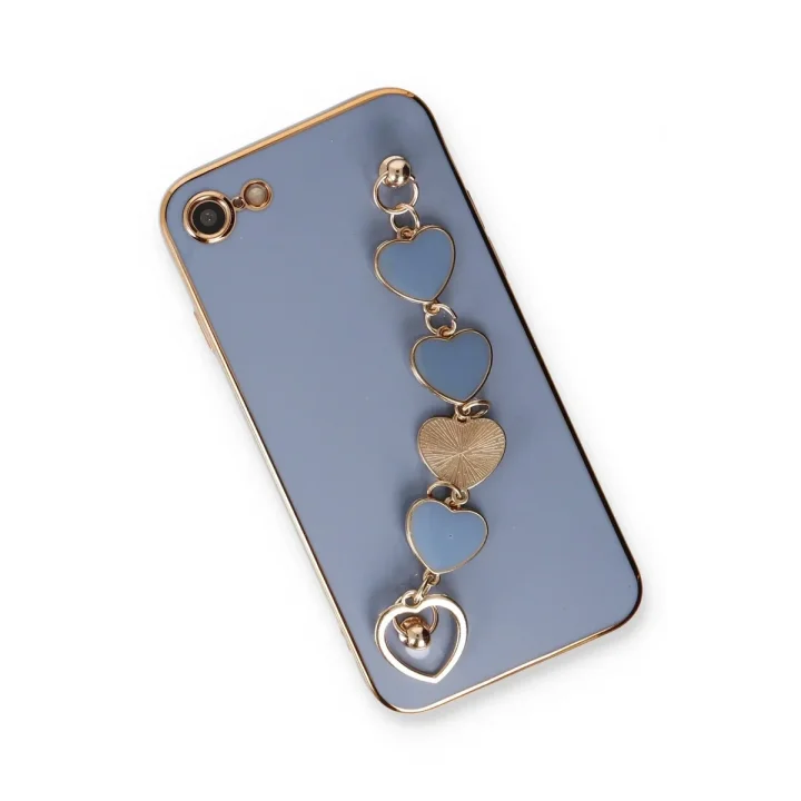 Mey İthalat®   iPhone 7 Kılıf Esila Silikon - Gri