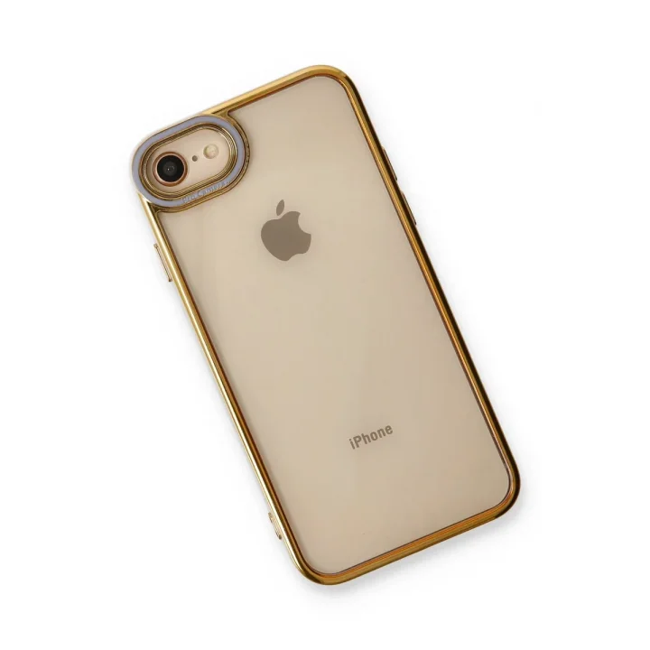 Mey İthalat®  iPhone 7 Kılıf Liva Lens Silikon - Lila