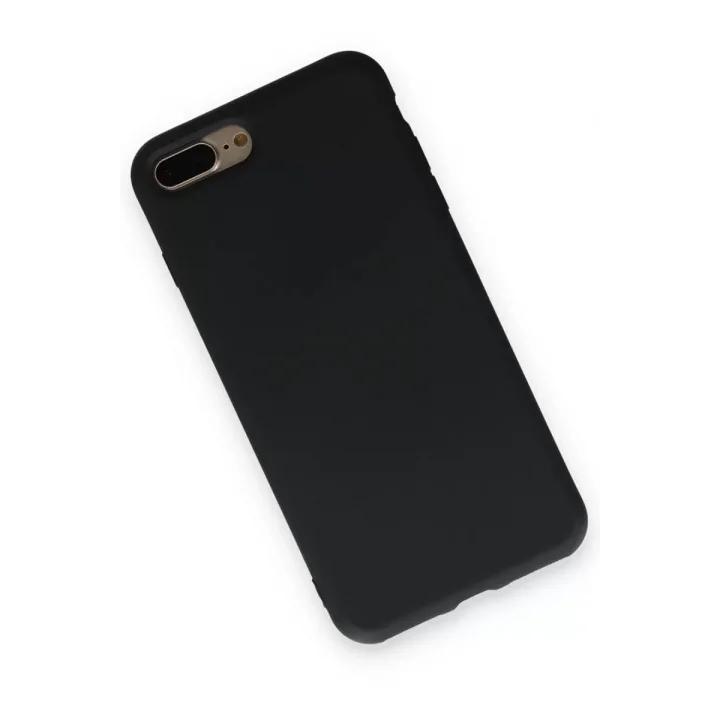 Mey İthalat®   iPhone 7 Plus Kılıf Nano içi Kadife Silikon - Siyah