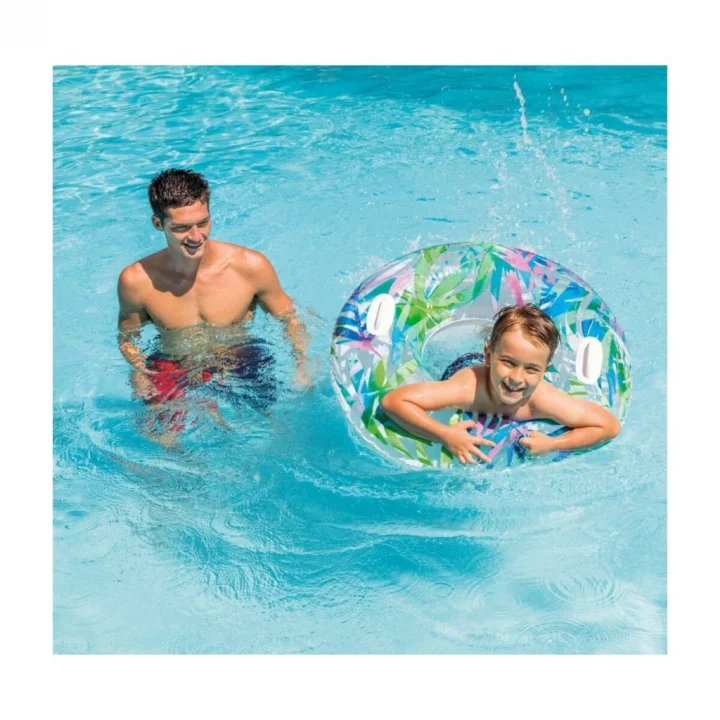 Mey İthalat® ISC58263 Intex Tutmaçlı Desenli Simit 97 cm