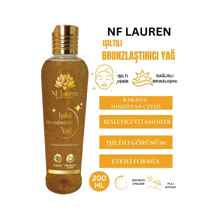 Mey İthalat® IŞILTILI BRONZLAŞTIRICI YAĞ 200 ML