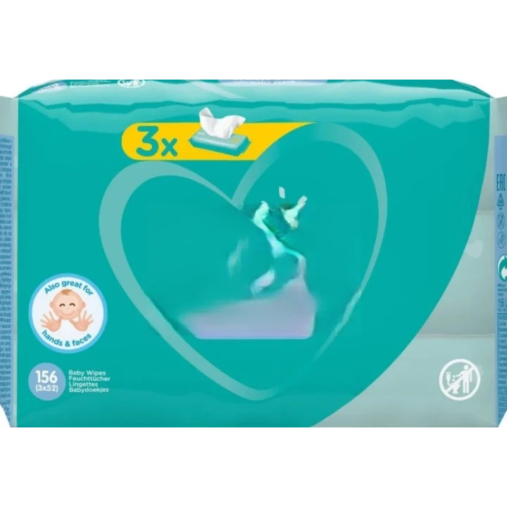Mey İthalat® Islak Havlu ve Mendil Temiz ve Ferah 3Lü 156 Yaprak