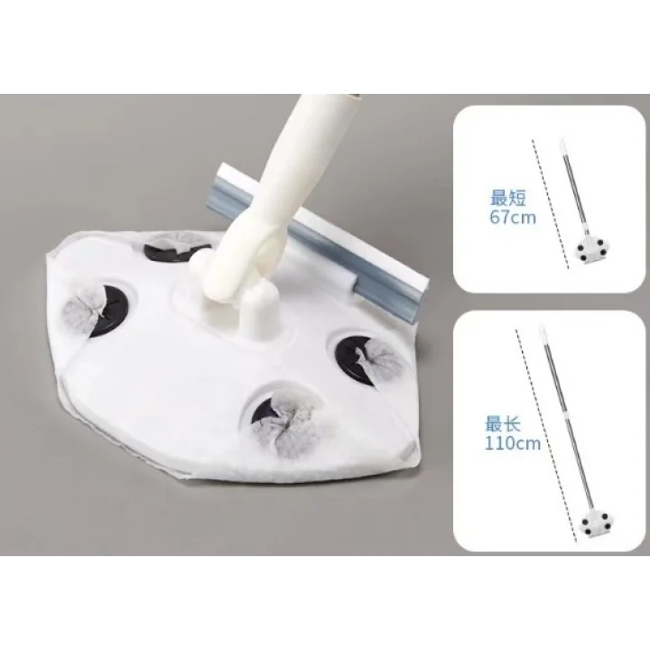 Mey İthalat® Islak Mendil Uyumlu Pratik Çek Çekli Mop