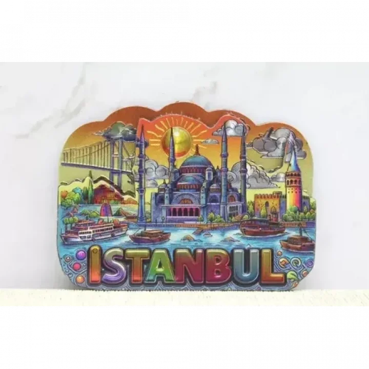 Mey İthalat® İstanbul Temalı Silikon Buzdolapı Süsü Magnet