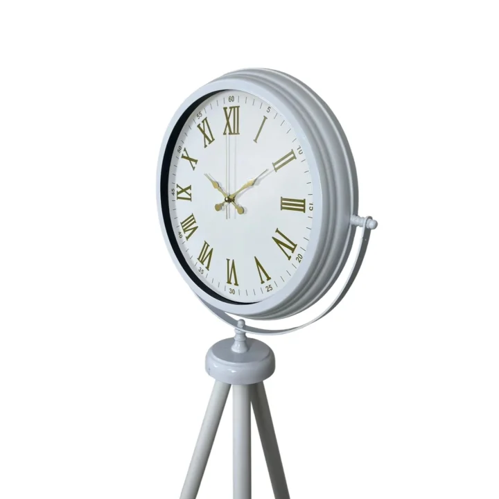 Mey İthalat® Ivory Beyaz Tripod Ayaklı Saat