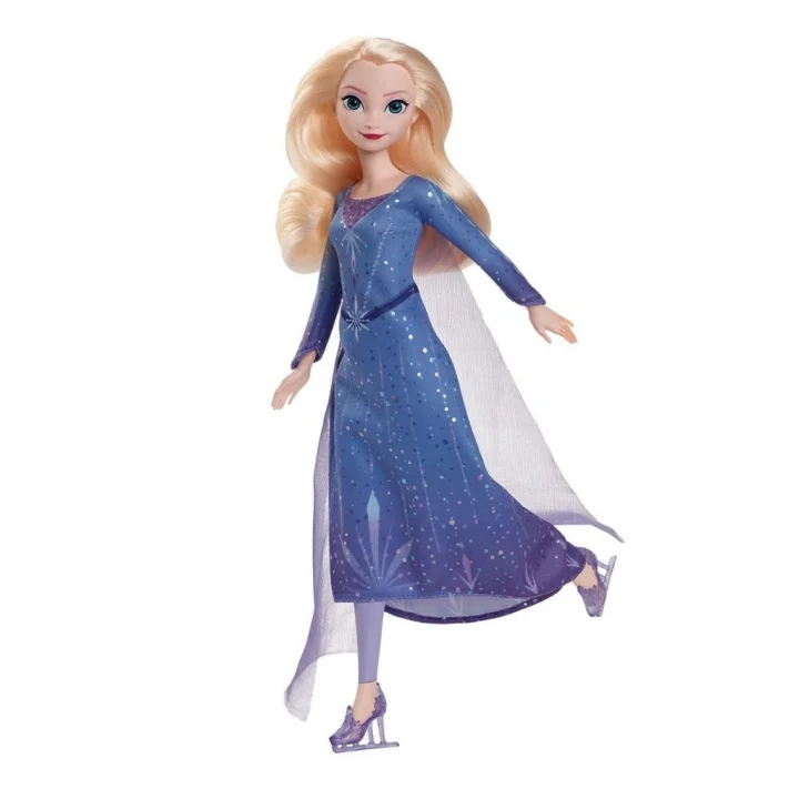 Mey İthalat®  JBG53 Disney Karlar Ülkesi Buz Pateni Temalı Elsa Bebek