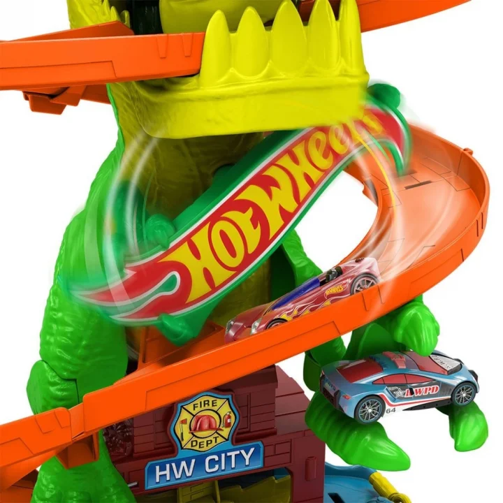 Mey İthalat®  JBM73 T-Rex ve İtfaiye İstasyonu Oyun Seti