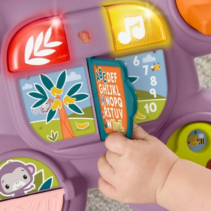 Mey İthalat® JGW94  Benimle Öğren Mor Maymun Yürüteç