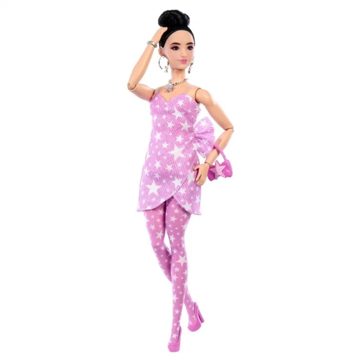 Mey İthalat® JJN71 DELUXE STYLE - Yıldız Desenli Elbise