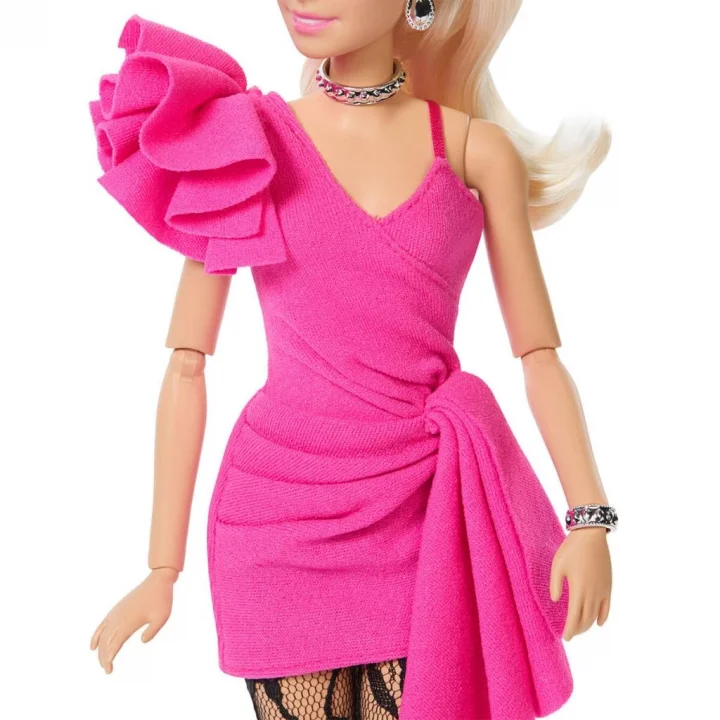 Mey İthalat® JJN73 DELUXE STYLE - Pembe Parlak Elbise