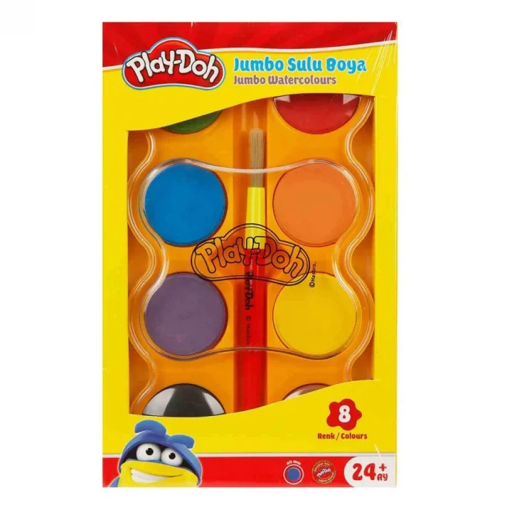 Mey İthalat® Jumbo Sulu Boya 8 Renk