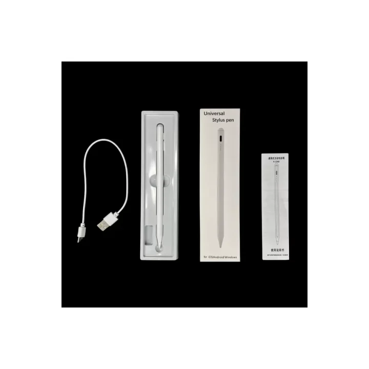Mey İthalat®  K2260 IOS ve Android Uyumlu Universal Dokunmatik Stylus Kalem - Beyaz