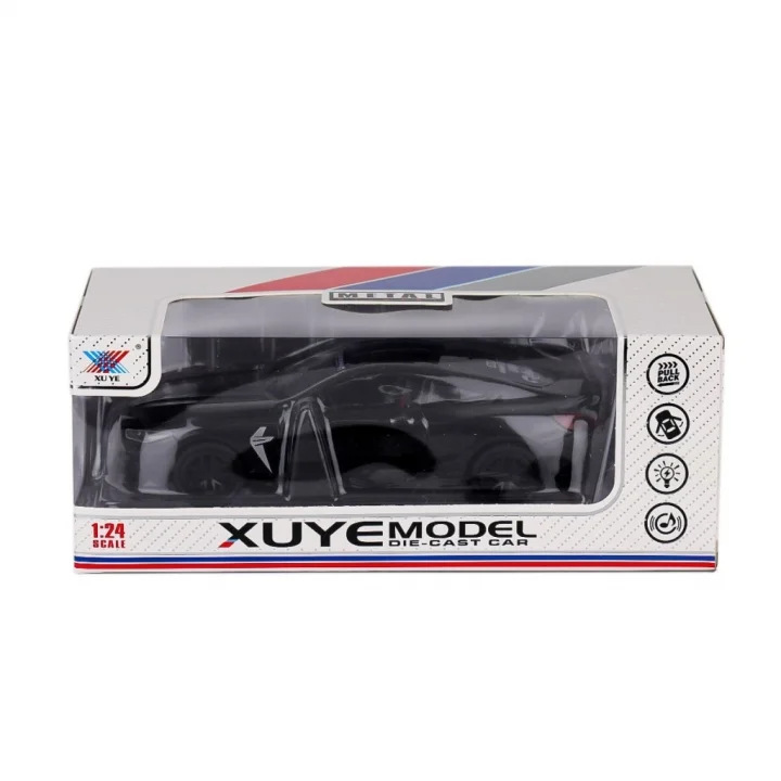 Mey İthalat® K240A3 Metal Çek Bırak Sesli Müzikli Araba -Canem Oyuncak