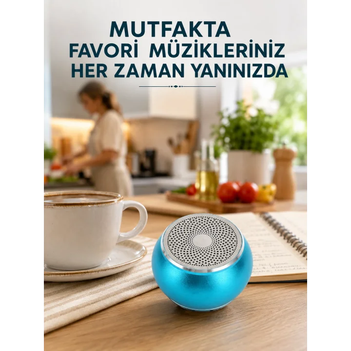 Mey İthalat® Kablosuz Bluetooth Hoparlör | 2-3 Saat Kesintisiz Müzik Keyfi Yeni Nesil