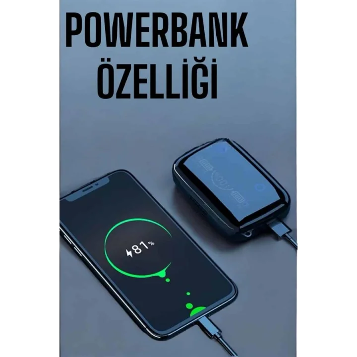 Mey İthalat® Kablosuz Bluetooth Kulaklık Dokunmatik Kontrol Uzun Pil Ömrü