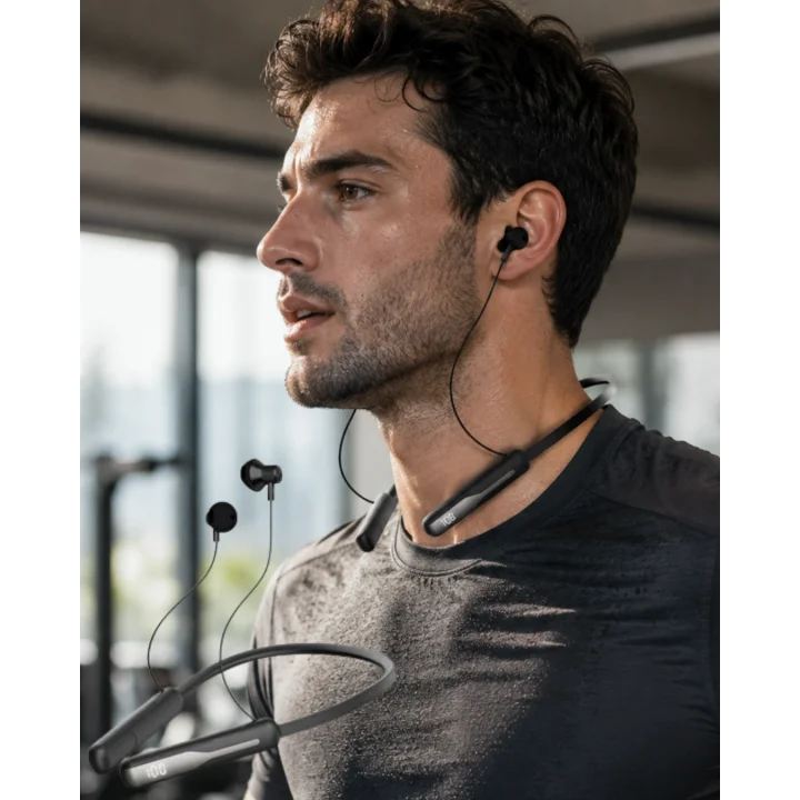 Mey İthalat® Kablosuz Neckband Kulaklık Bluetooth 5.4 Manyetik Tasarımlı
