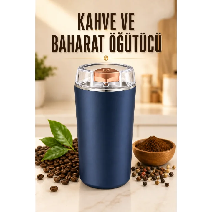 Mey İthalat® Kahve Ve Baharat Öğütücü Paslanmaz Çelik Dayanıklı Kolay Kullanım