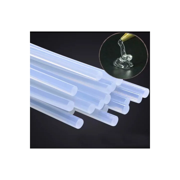 Mey İthalat® KALIN Silikon Çubuk 10’lu Paket – Şeffaf Yedek Silikon