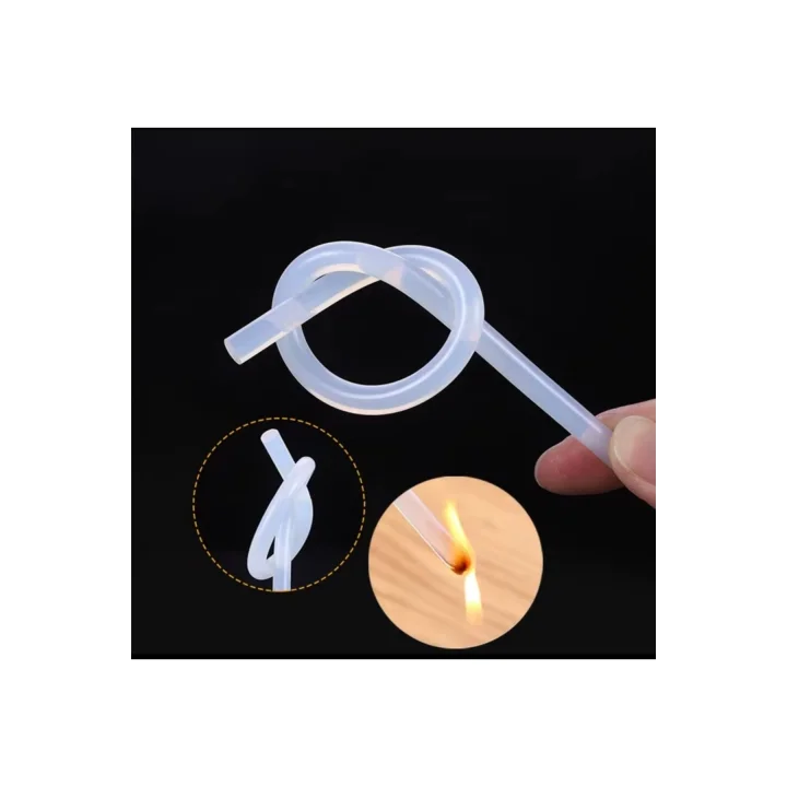 Mey İthalat® KALIN Silikon Çubuk 10’lu Paket – Şeffaf Yedek Silikon