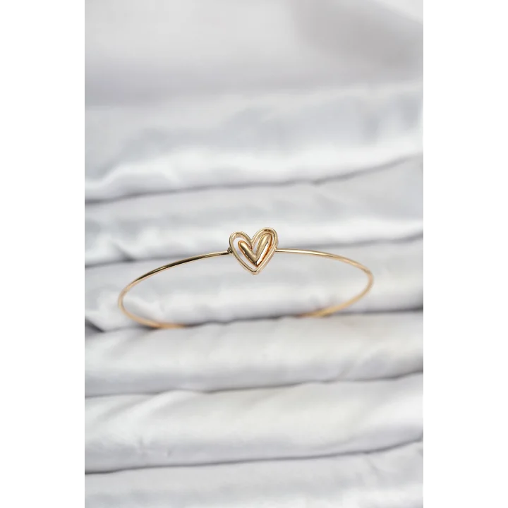 Mey İthalat® Kalp Model Gold Renk Bileklik