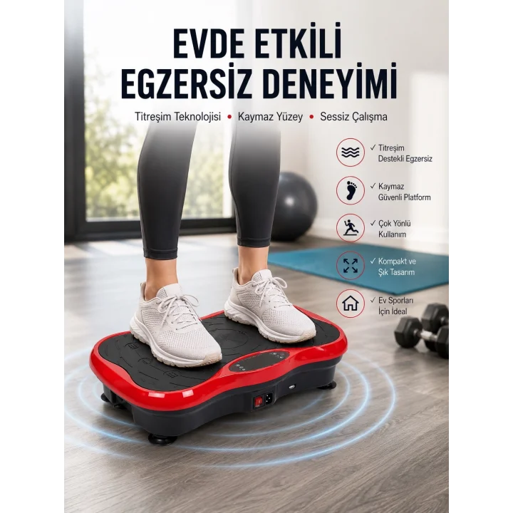 Mey İthalat® Kas Çalışmasını Destekleyen Titreşimli Egzersiz Makinesi