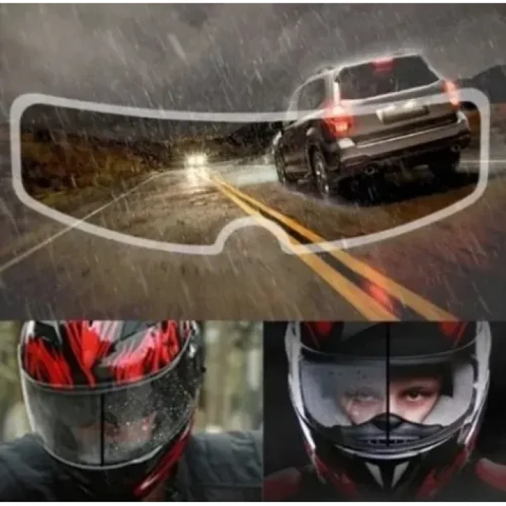 Mey İthalat® Kask Vizörü İçin Yağmur ve Buğu Engelleyici Film