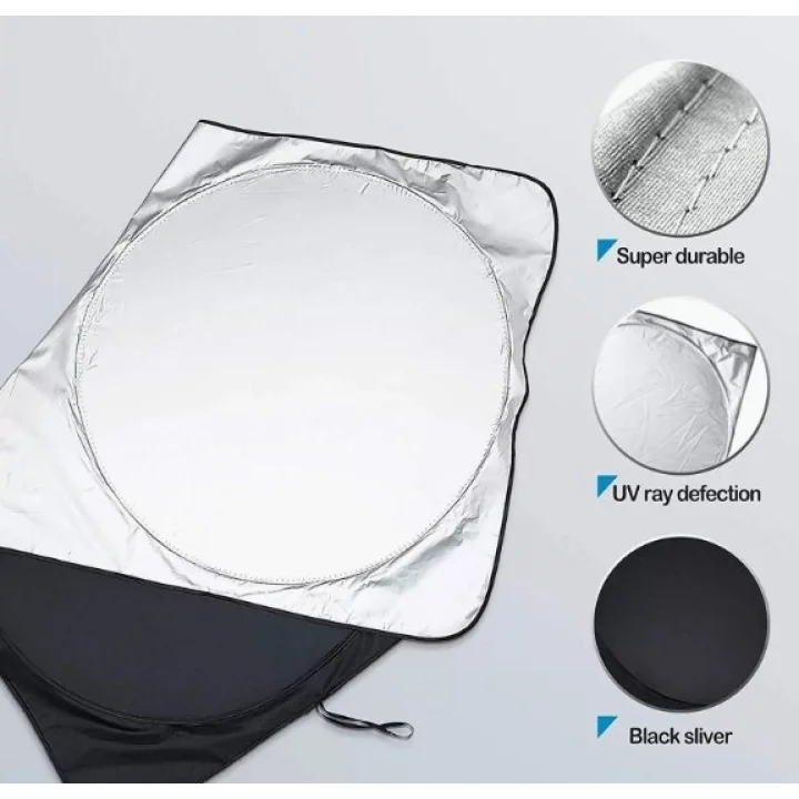 Mey İthalat® Katlanabilir Araç Ön Cam Güneşliği 150x70 cm