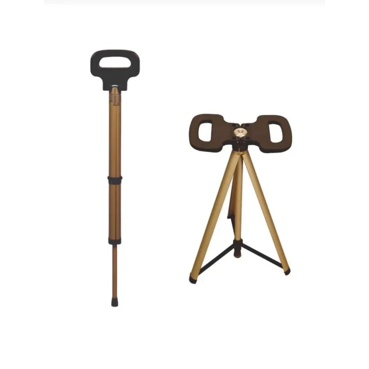 Mey İthalat® Katlanabilir Baston Tabure, Walking stick and portable stoo