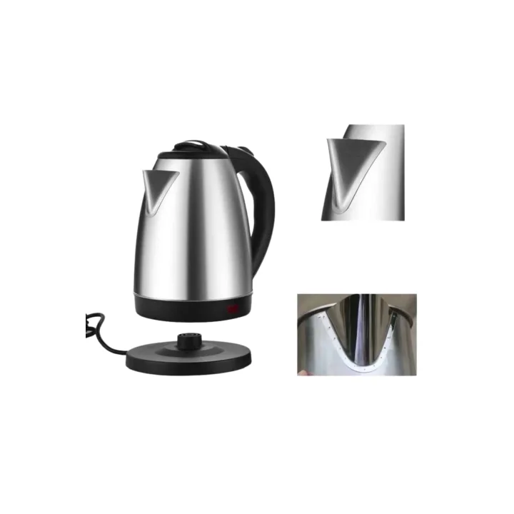 Mey İthalat® Kettle Su Isıtıcı C F Priz Uyumlu 220 - 240 V Paslanmaz Çelik Kablolu
