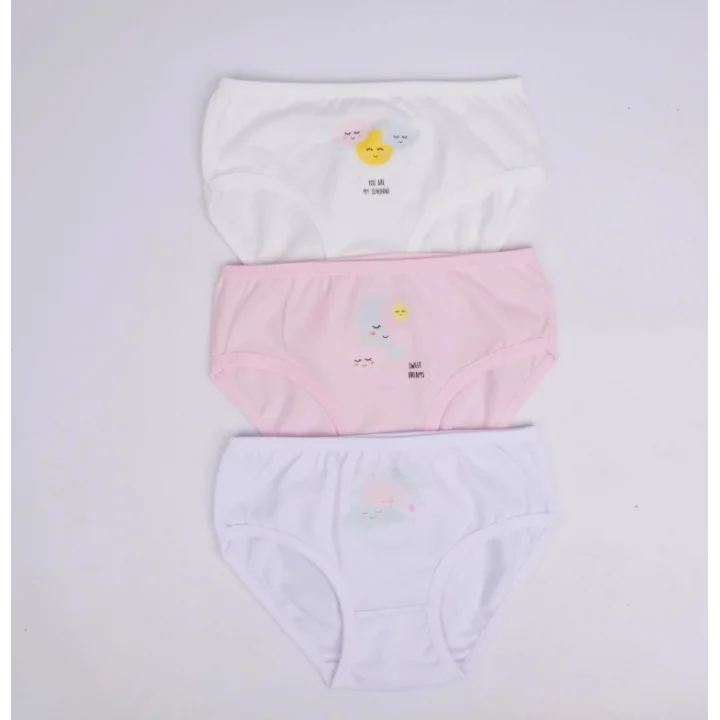 Mey İthalat® Kız 3lü Slip K128627 (tek adet fiyatıdır)