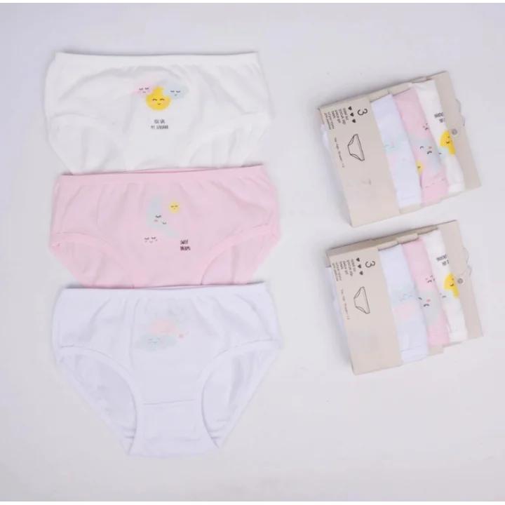 Mey İthalat® Kız 3lü Slip K128627 (tek adet fiyatıdır)
