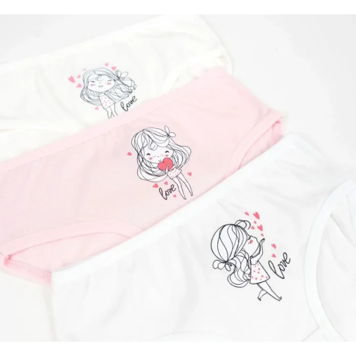Mey İthalat® Kız 3lü Slip K128666 (tek adet fiyatıdır)