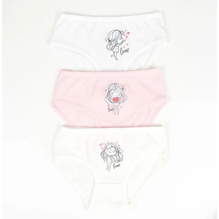 Mey İthalat® Kız 3lü Slip K128666 (tek adet fiyatıdır)