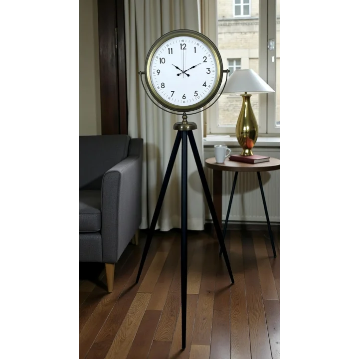 Mey İthalat® Klasik Eskitme Tripod Ayaklı Saat