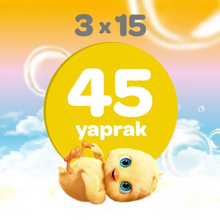 Mey İthalat® Klasik Islak Cep Mendil 3x15 Adet