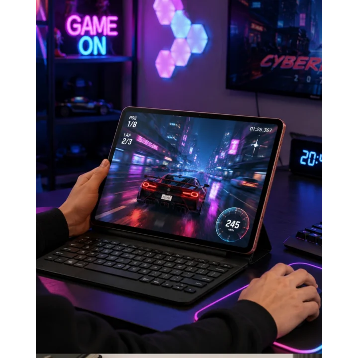 Mey İthalat® Klavyeli Tablet Bilgisayar Seti Dokunmatik Kalem ve Kılıf Destekli