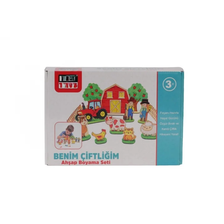 Mey İthalat® KM5898 BENİM ÇİFTLİĞİM AHŞAP BOYAMA SETİ
