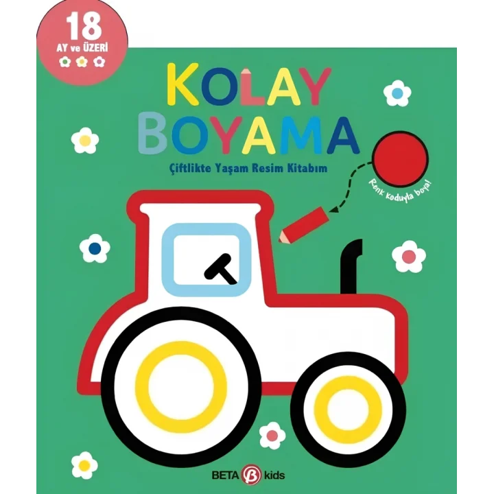 Mey İthalat® Kolay Boyama Çiflikte Yaşam Resim Kitabım