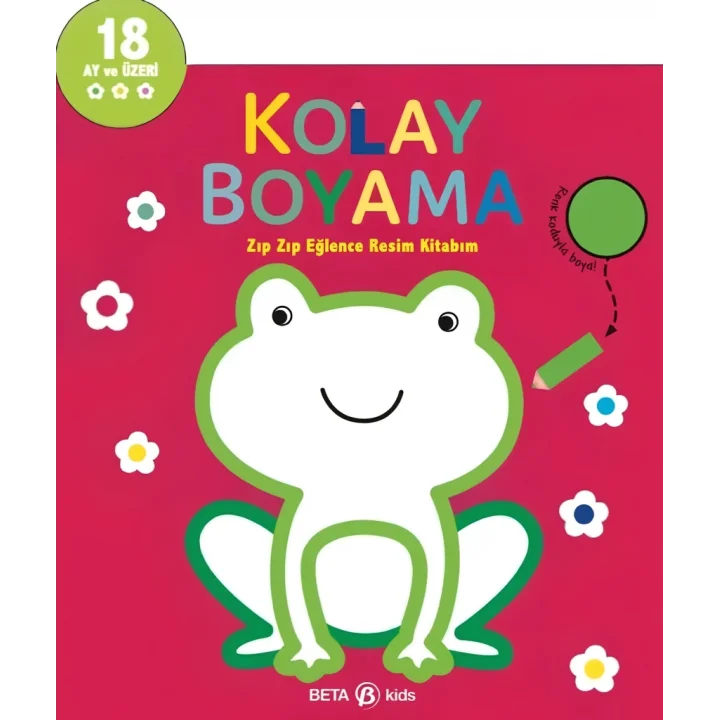 Mey İthalat® Kolay Boyama Zıp Zıp Eğlence Resim Kitabım