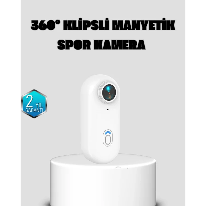 Mey İthalat® Kompakt 4K Aksiyon Kamerası Suya Dayanıklı WiFi ve 120° Geniş Açı
