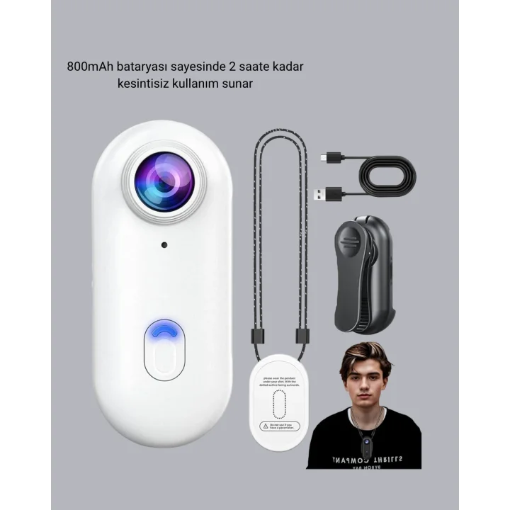 Mey İthalat® Kompakt 4K Aksiyon Kamerası Suya Dayanıklı WiFi ve 120° Geniş Açı