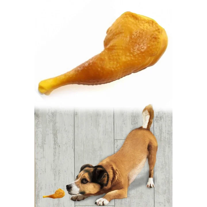 Mey İthalat®  Köpekler İçin Oyuncak Tavuk Budu