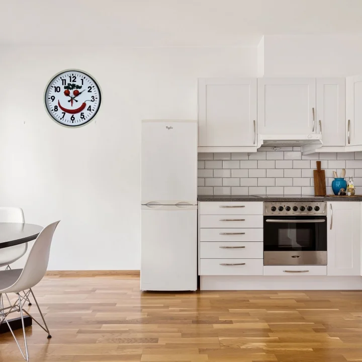 Mey İthalat® Krem 36 Cm Mutfak Dekoratif Duvar Saati