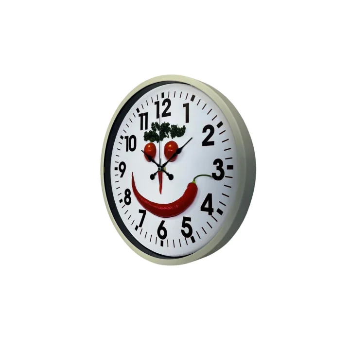 Mey İthalat® Krem 36 Cm Mutfak Dekoratif Duvar Saati