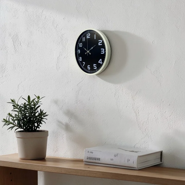 Mey İthalat® Krem 36 Cm Standart Duvar Saati